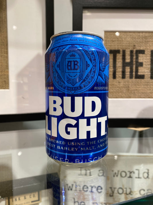 Bud Light Can Candle