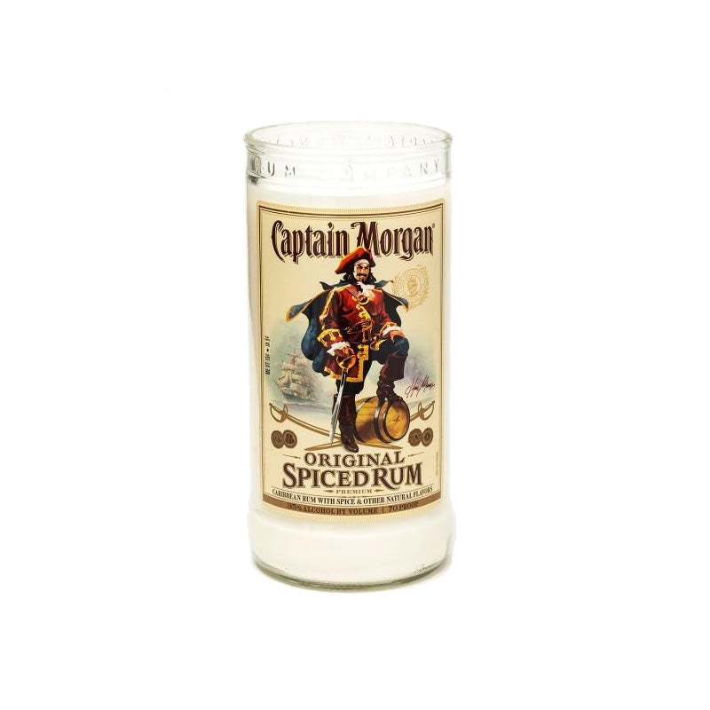 Captain Morgans Spiced Rum Upcycled Liquor Bottle Candle (Copy)