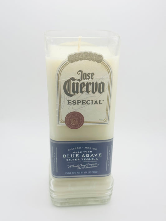 Jose Cuervo Tequila Upcycled Liquor Bottle Candles- Different Variations to Chose From