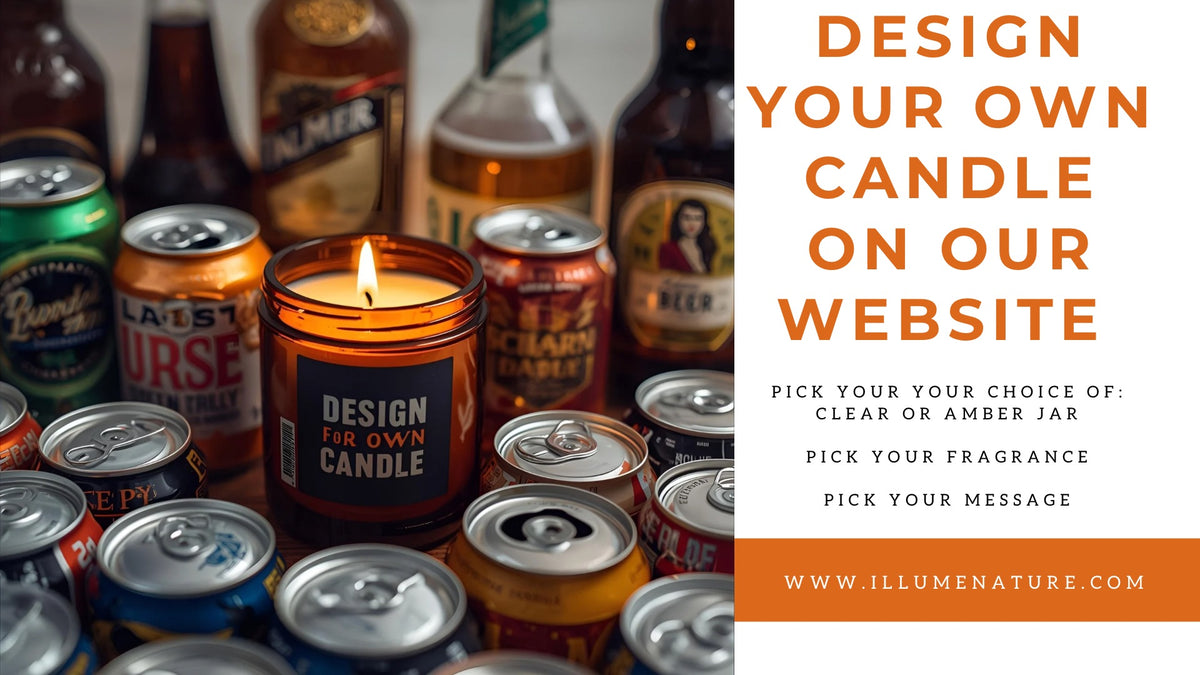 Design Your Own Candle- Clear Amber Jar