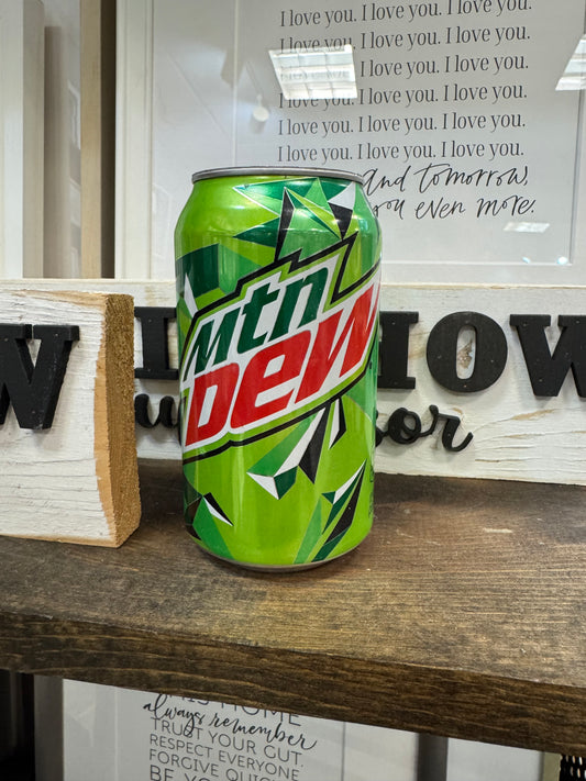 Mountain Dew Upcycled Can Candle
