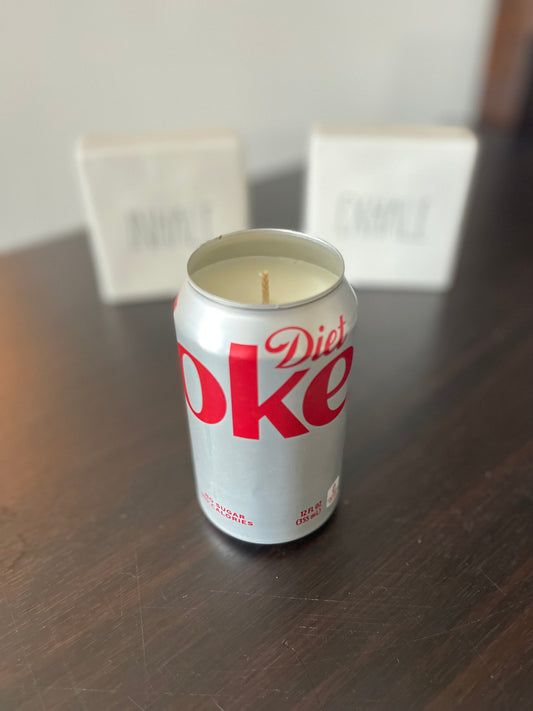 Diet Coke Can Upcycled Can Candle
